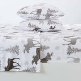 4-Piece Printed Plush Sheet - Velvet Luxe Collection