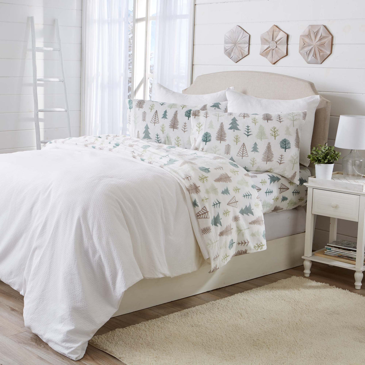 4-Piece Printed Plush Sheet - Velvet Luxe Collection