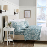 4-Piece Printed Plush Sheet - Velvet Luxe Collection