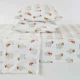 4-Piece Printed Plush Sheet - Velvet Luxe Collection