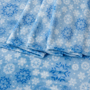 4-Piece Printed Plush Sheet - Velvet Luxe Collection