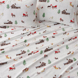 4-Piece Printed Plush Sheet - Velvet Luxe Collection