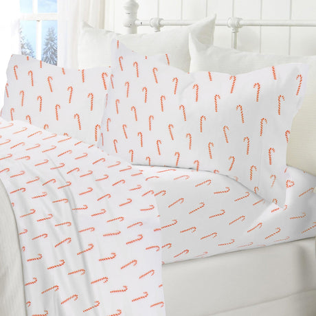 4-Piece Printed Plush Sheet - Velvet Luxe Collection