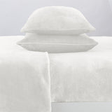 4-Piece Solid Plush Sheet - Velvet Luxe Collection