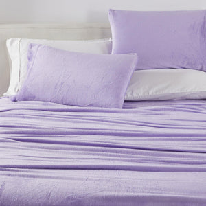 4-Piece Solid Plush Sheet Set - Velvet Luxe Collection