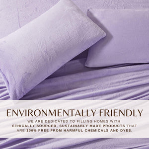 4-Piece Solid Plush Sheet Set - Velvet Luxe Collection
