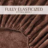 4-Piece Solid Plush Sheet - Velvet Luxe Collection