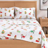 4-Piece Turkish Cotton Christmas Flannel Sheet - Whittaker Collection