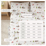 4-Piece Turkish Cotton Christmas Flannel Sheet - Whittaker Collection