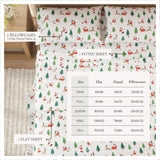 4-Piece Turkish Cotton Christmas Flannel Sheet - Whittaker Collection