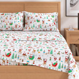 4-Piece Turkish Cotton Christmas Flannel Sheet - Whittaker Collection