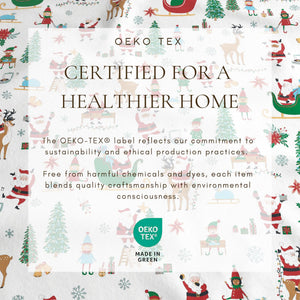 4-Piece Turkish Cotton Christmas Flannel Sheet - Whittaker Collection