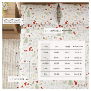 4-Piece Turkish Cotton Flannel Sheet - Whittaker Collection