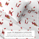 4-Piece Turkish Cotton Flannel Sheet - Whittaker Collection