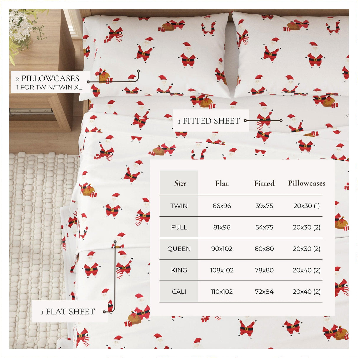 4-Piece Turkish Cotton Flannel Sheet - Whittaker Collection