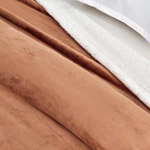 Velvet Plush Sherpa Luxury Bed Blanket - Kinsley Collection