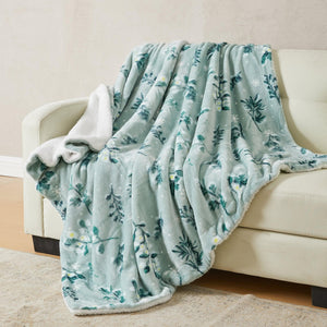 Velvet Plush Sherpa Luxury Bed Blanket - Kinsley Collection