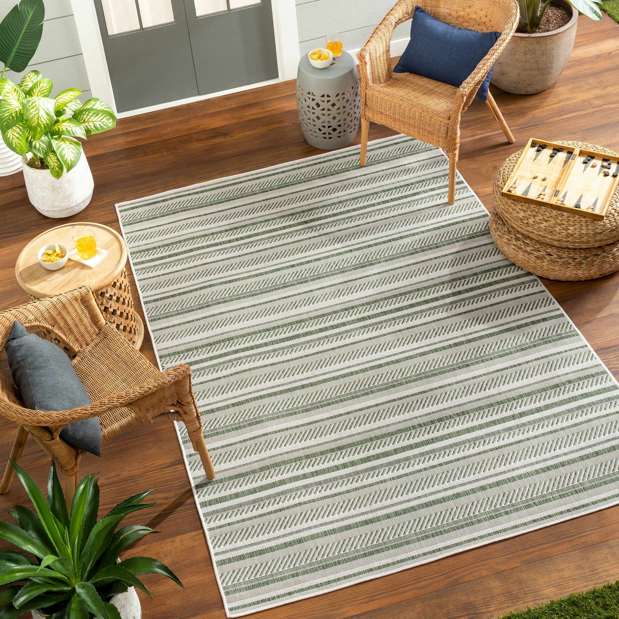 Gram Striped Nordic Rug