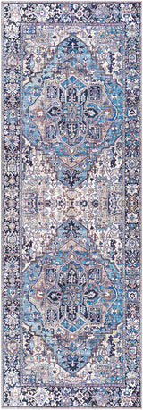 Neyland Iris Blue Area Rug 2362