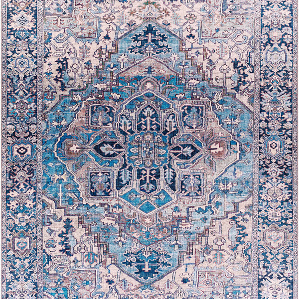 Neyland Iris Blue Area Rug 2362
