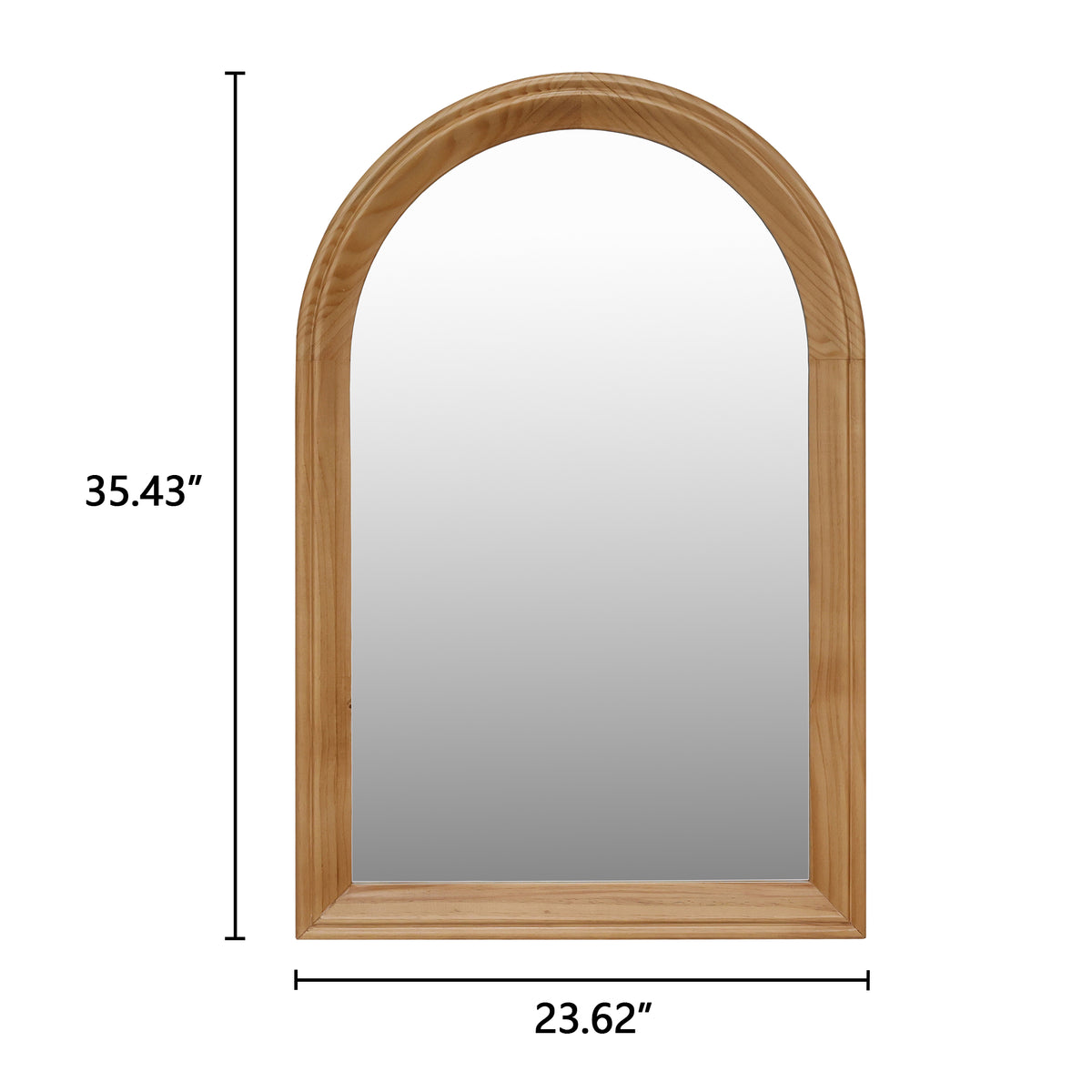 HaixuHomeDecor Arched Wood Framed Wall Mirror with Distortion-Free Glass - view 9