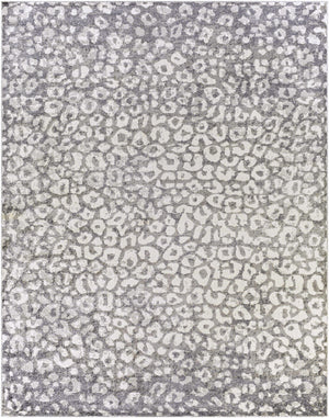 Gray Hubbardsville Leopard Print Area Rug - Clearance