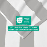 Cotton Velour Cabana Stripe Beach Towel - Novia Collection