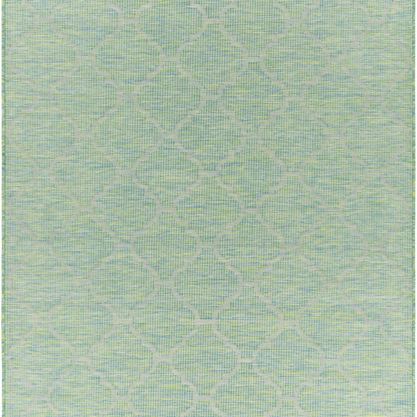 Unique Outdoor Trellis Area Rug, Lime Green - Clearance