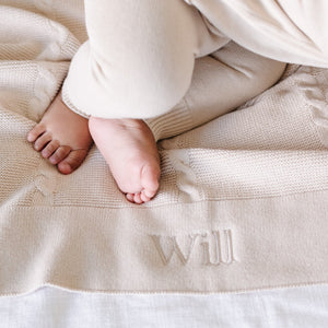 Heirloom Cotton Knit Receiving Blankets