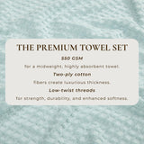 Cotton Diamond Waffle Weave Bath Towel Set - Grayson Collection