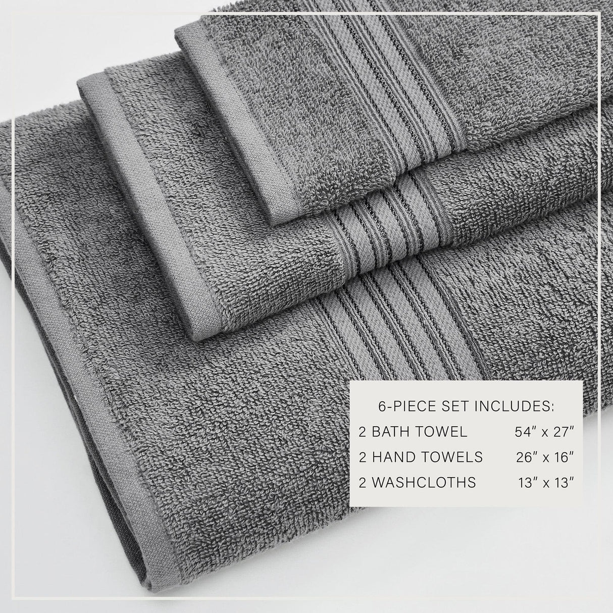 Cotton Terry Bath Towel Set - Cooper Collection