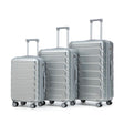 HIFINE TOURIST LUGGAGE 3-Piece ABS Spinner Wheel Luggage Set with Combination Lock