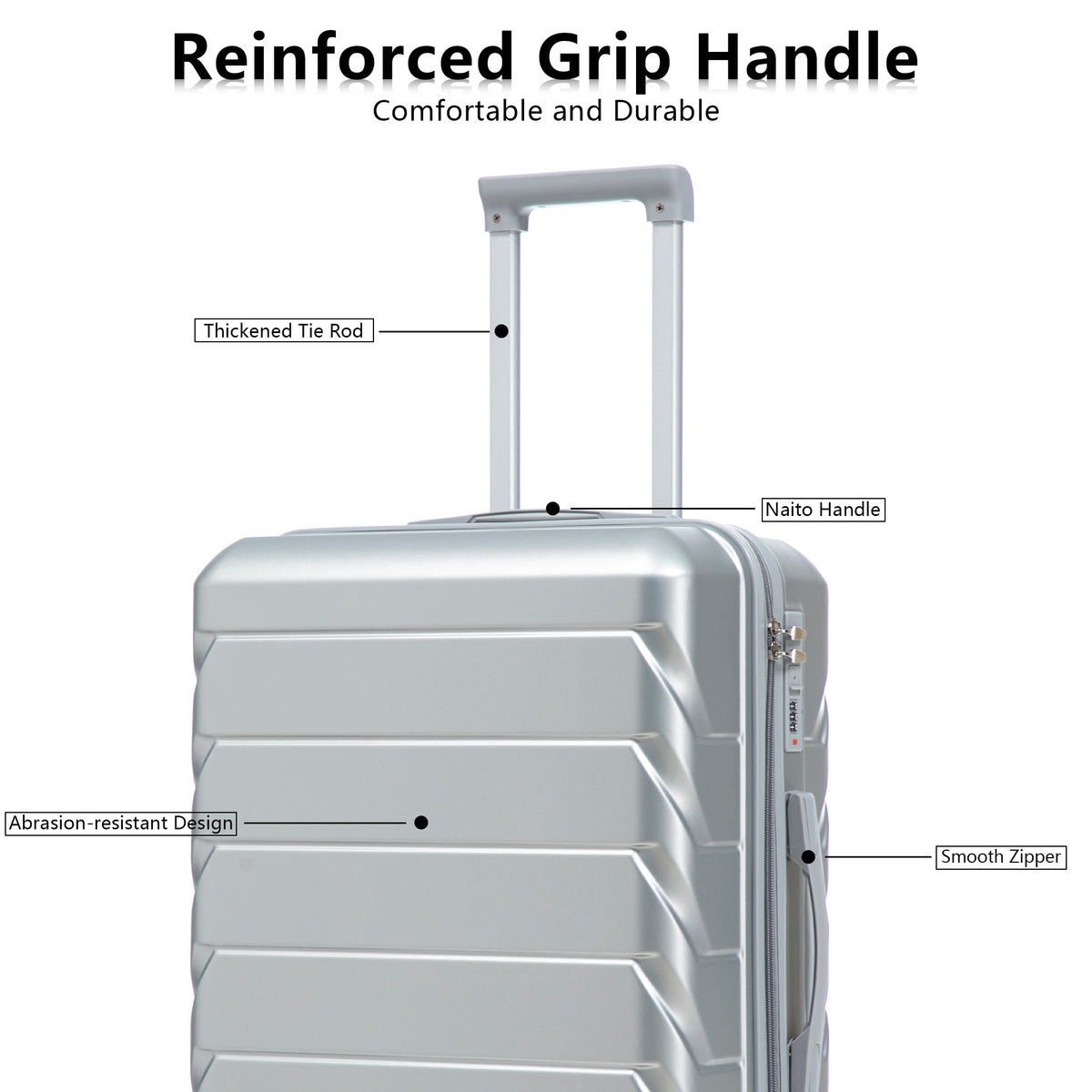 HIFINE TOURIST LUGGAGE 3-Piece ABS Spinner Wheel Luggage Set with Combination Lock - view 9