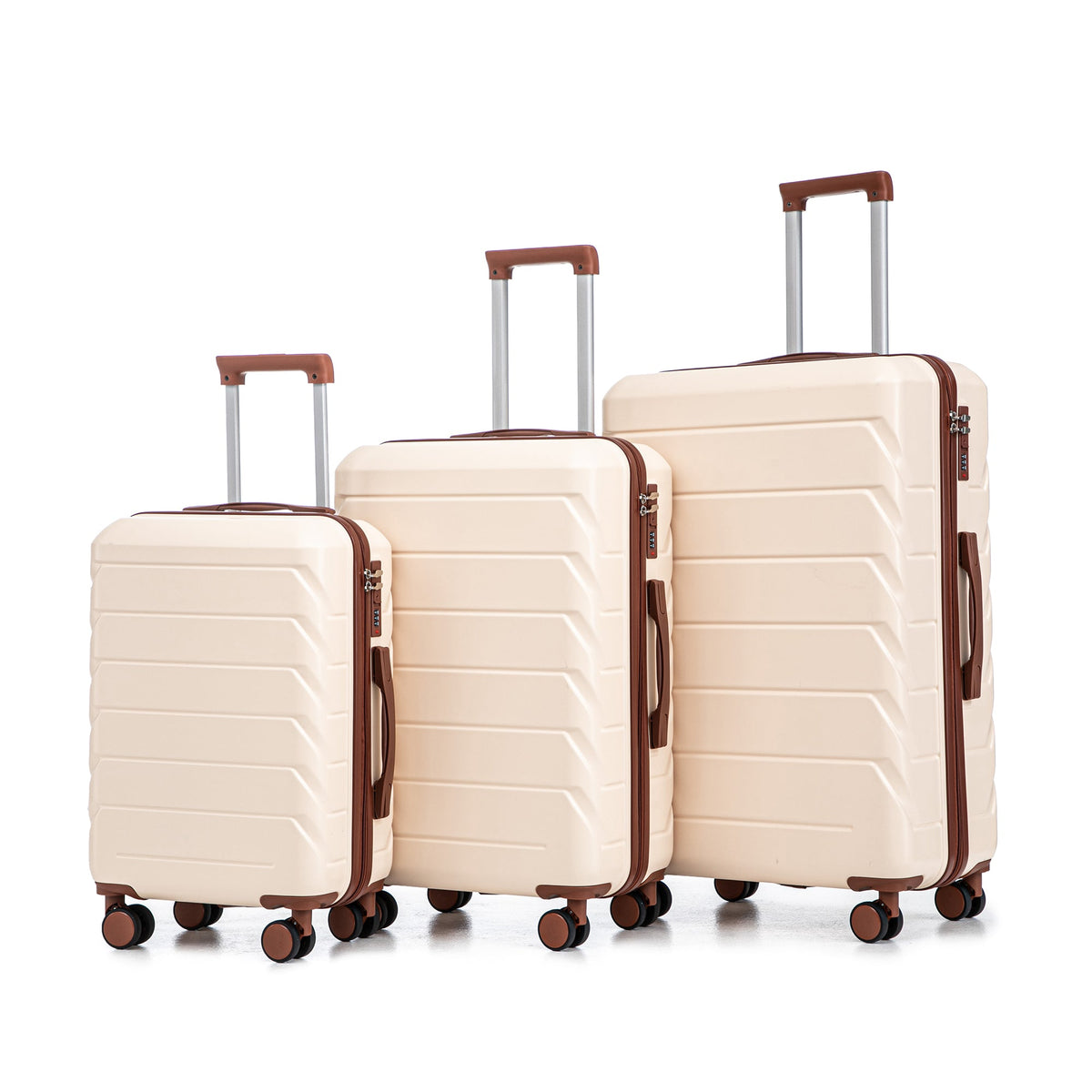 HIFINE TOURIST LUGGAGE 3-Piece ABS Spinner Wheel Luggage Set