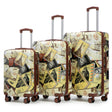 HIFINE TOURIST LUGGAGE 3-Piece Spinner Wheel Luggage Set with Waterproof Polycarbonate Shell