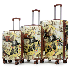 HIFINE TOURIST LUGGAGE 3-Piece Spinner Wheel Luggage Set with Waterproof Polycarbonate Shell