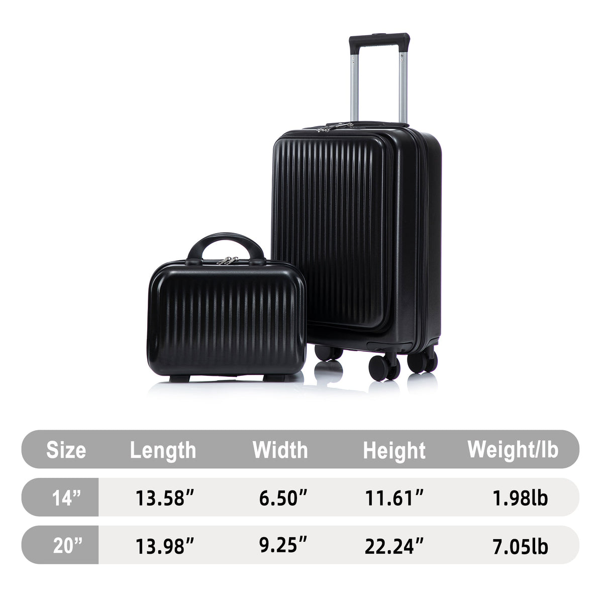 HIFINE TOURIST LUGGAGE ABS Spinner Wheel Luggage Set with Cosmetic Case - view 5
