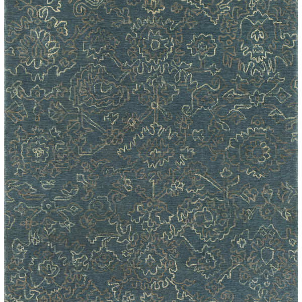Hinkle Teal Premium Wool Carpet - Clearance