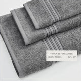 Cotton Terry Bath Towel Set - Cooper Collection
