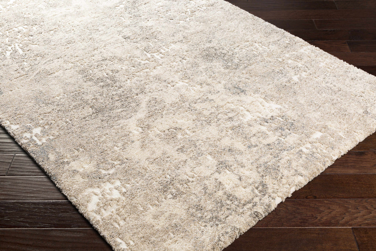 Holtsville Abstract Ivory Thick  Rug