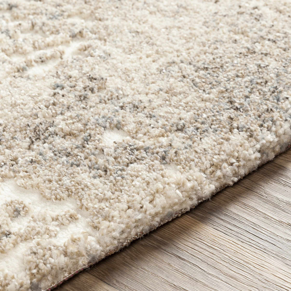 Holtsville Abstract Ivory Thick  Rug