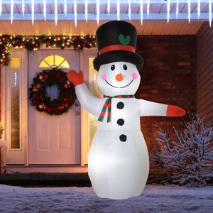 HOMCOM 8’ Christmas Inflatables Outdoor Decorations Snowman - view 7