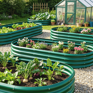 HOME FURNITURE Galvanized Raised Garden Bed 6x3x1ft - view 3