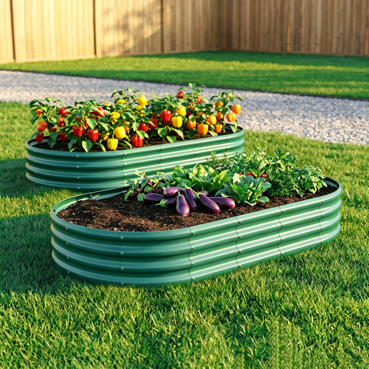 HOME FURNITURE Galvanized Raised Garden Bed 6x3x1ft - view 4