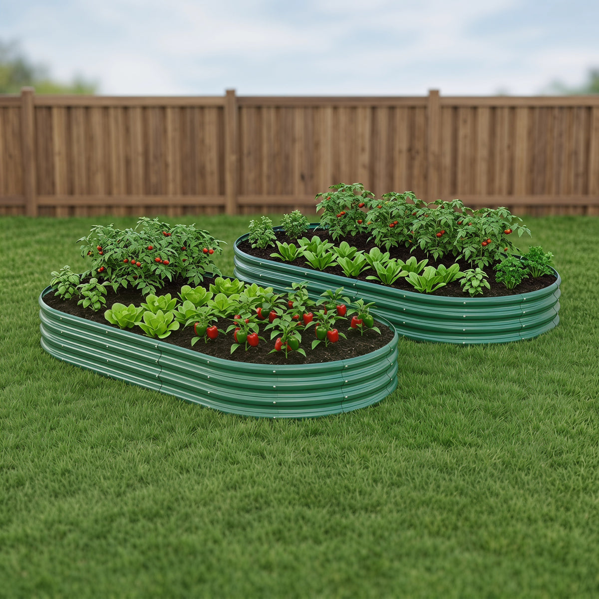 HOME FURNITURE Galvanized Raised Garden Bed 6x3x1ft - view 5