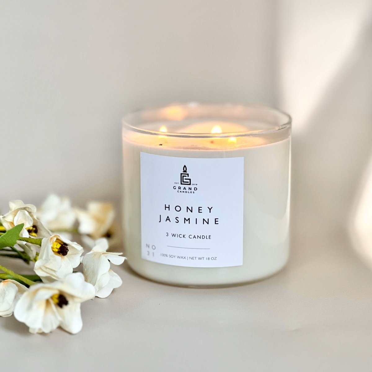 Grand Candles LLC Honey Jasmine Candle - view 3
