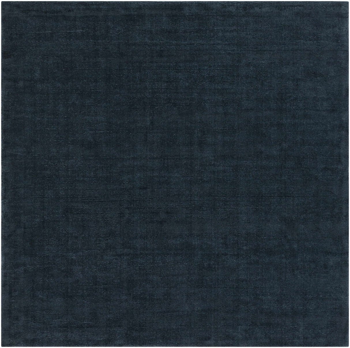 Brockton Solid Dark Blue Wool Rug