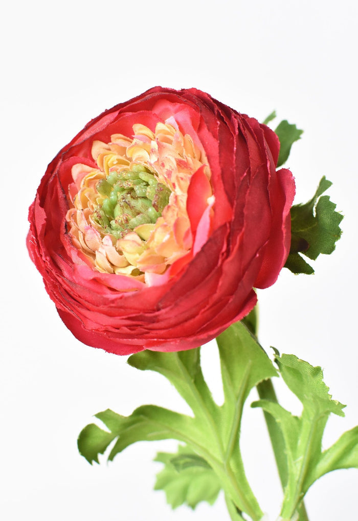 House by JSD 13" Faux Red Ranunculus Stem