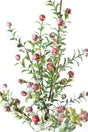 House by JSD 21" Faux Frosted Greenery with Red Berry Stem
