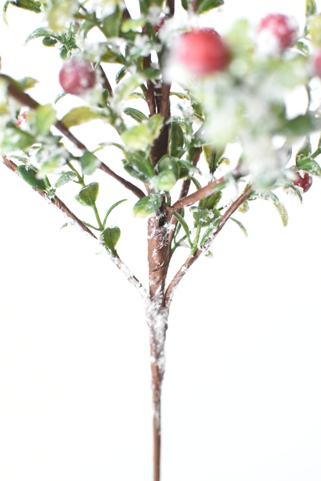 House by JSD 21" Faux Frosted Greenery with Red Berry Stem - view 4